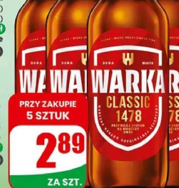 Piwo Warka Jasne Pełne butelka zwrotna