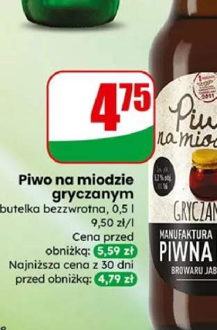 Piwo na miodzie gryczanym butelka bezwrotna
