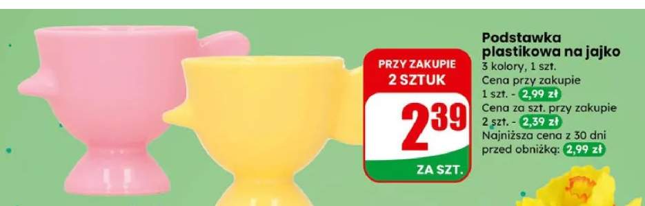 Podstawka plastikowa na jajko 5 kolory