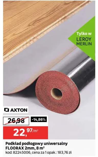 Podkład podłogowy uniwersalny FLOORAX 2mm, 8m²