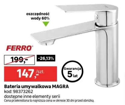 Bateria umywalkowa MAGRA