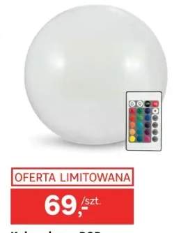 Kula solarna RGB z pilotem POLLUX 20 cm