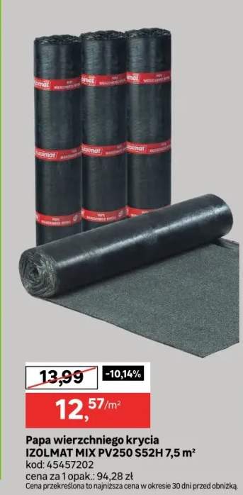 Papa wierzchniego krycia Mix PV250 S52H