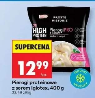 Pierogi proteinowe z serem i glotex