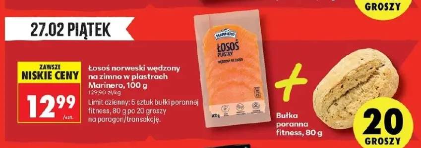 Łosoś norweski wędzony na zimno w plastrach