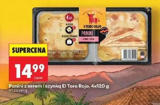 Panini z serem i szynką