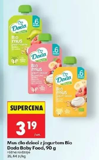 Bio mus jogurt z jabłkiem gruszką