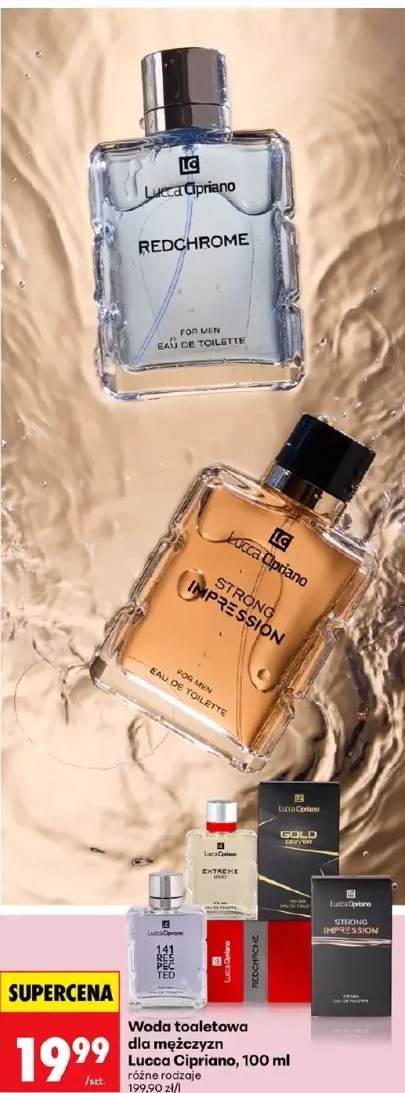 Woda toaletowa dla mężczyzn różne rodzaje