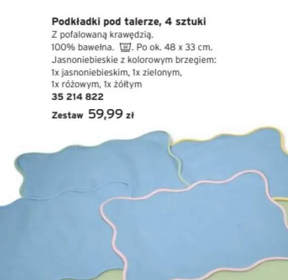podkładka pod talerze