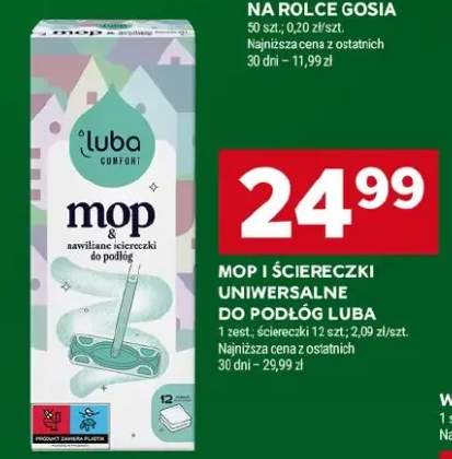 Mop i ściereczki uniwersalne do podłóg