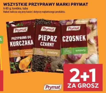 Przyprawy pieprz czarny, czosnek, przyprawa do kurczaka