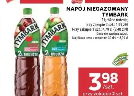 Napój niegazowany różne rodzaje przy zakupie 2 szt.