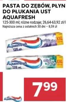 Pasta do zębów, płyn do płukania ust różne rodzaje