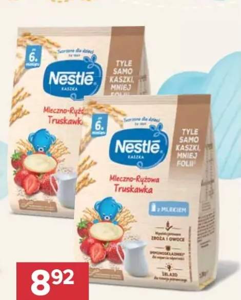 Kaszka mleczno-ryżowa truskawka