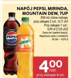 Napój Pepsi, Mirinda, Mountain Dew, 7UP