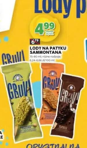 Lody na patyku różne rodzaje