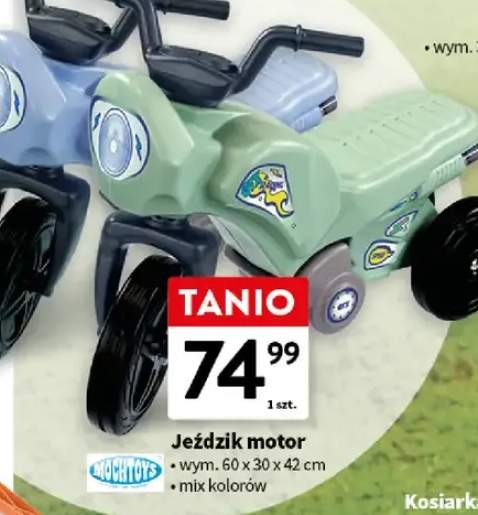 Jeździk motor wym. 60x30x42cm mix kolorów