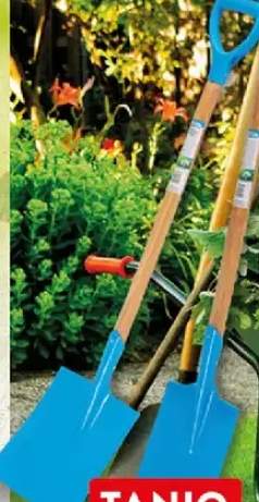 Szpadel z trzonkiem drewnianym, łopatą z trzonkiem drewnianym