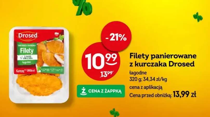 Filety panierowane z kurczaka łagodne