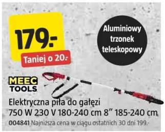 Elektryczna piła do gałęzi 750 W 230 V 180-240 mm 8" 185-240 cm