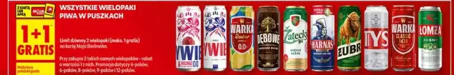 Wszystkie wielopaki piwa w puszkach