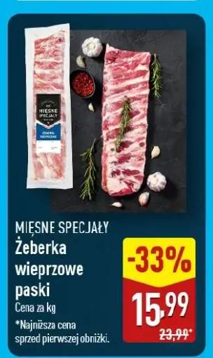 Żeberka wieprzowe paski