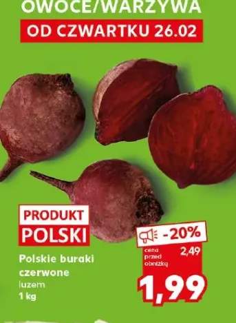 Buraki czerwone luzem