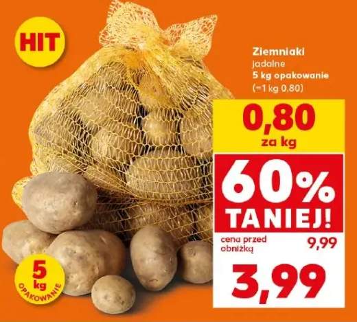 Ziemniaki jadalne opakowanie 5kg
