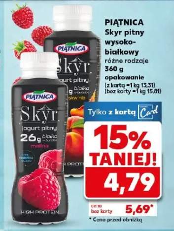 Jogurt Skyr pitny wysokobiałkowy różne rodzaje