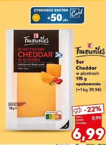 Ser Ser Cheddar w plastrach