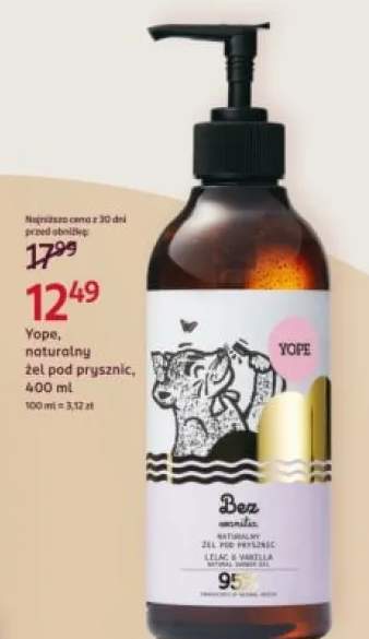 Żel pod prysznic naturalny