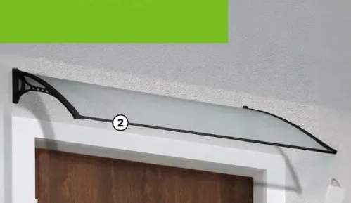 Daszek tukowy nad drzwi