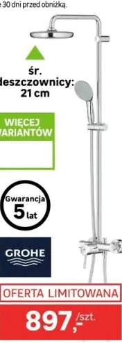 Kolumna natryskowa z baterią mieszaczową START CLOVA