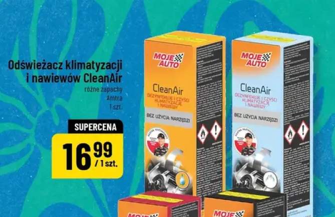 Odświeżacz klimatyzacji i nawiewów różne zapachy