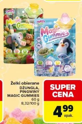 Żelki obierane Dżungla, Pingwiny, Magic Gummies