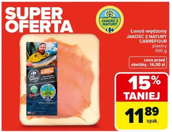 Łosoś wędzony plastry