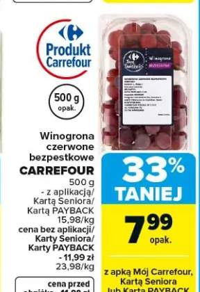 Winogrona czerwone bezpestkowe