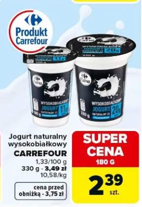 Jogurt naturalny wysokobiałkowy