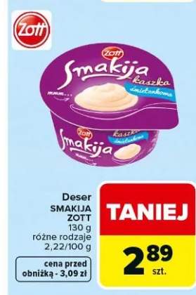 Deser smakija różne rodzaje