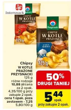 Chipsy w kotle prażone przysmaki