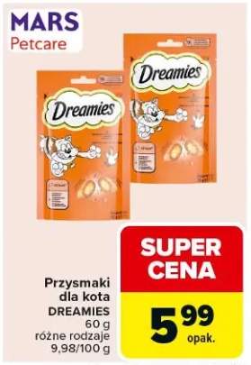 Przysmaki dla kota Dreamies różne rodzaje