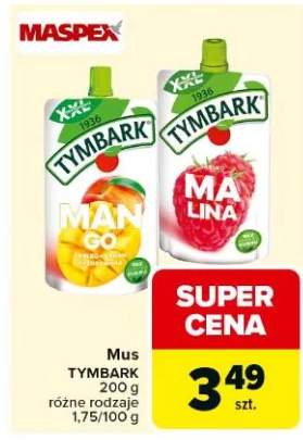 Mus mango jabłko, mango, porzeczka czarna, ananas