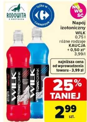 Napój izotoniczny Wilk różne rodzaje