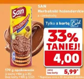 Herbatniki holenderskie o smaku czekolada