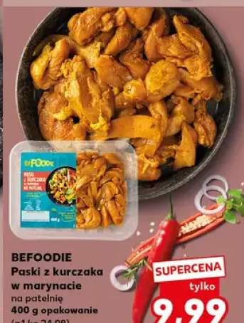 Paski z kurczaka w marynacie na patelnię