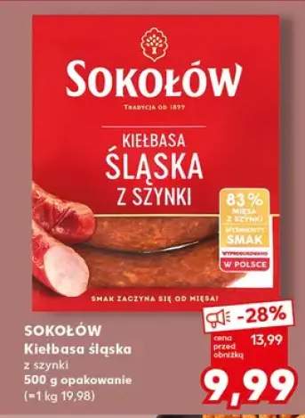 Kiełbasa śląska z szynki 500g opakowanie