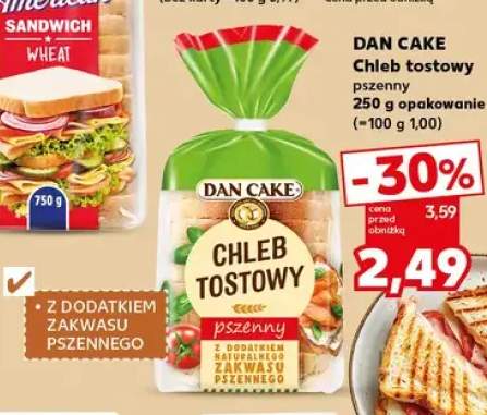 Chleb tostowy pszenny 250g opakowanie