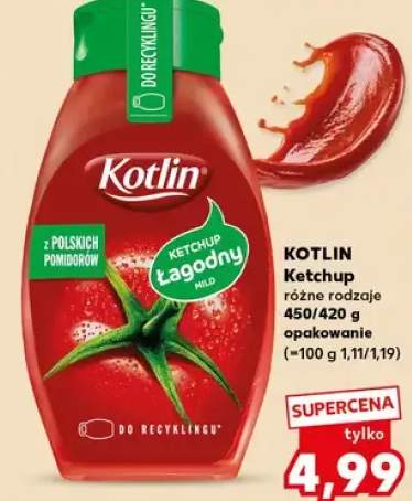 Ketchup różne rodzaje 450/420g opakowanie