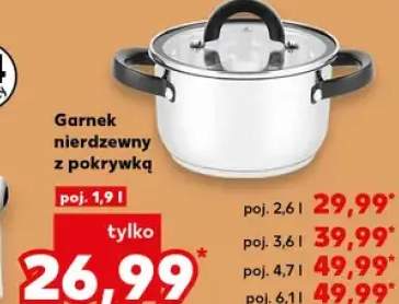 Garnek nierdzewny z pokrywką