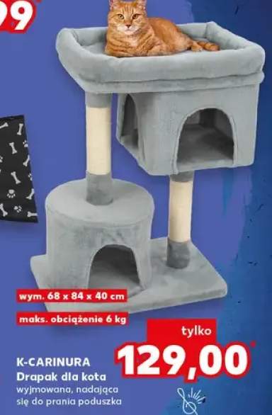 Drapak dla kota wygodowany, nadająca się do prania poduszka